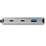 StarTech.com 4 Port USB C Hub w/ 2x USB A & 2x USB C - SuperSpeed 10Gbps USB Type-C 3.2 Gen 2 Hub - USB Bus Powered - Portable USB-C to USB Adapter Hub - Aluminum - 9.8" (25cm) Cable - TAA