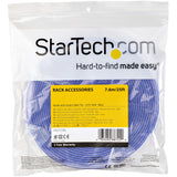 StarTech.com 25ft (7.6m) Hook and Loop Roll, Blue, Cut-to-Size Reusable Cable Ties, Bulk Industrial Wire Fastener Tape, Adjustable Fabric Wraps, Reusable Self Gripping Cable Management Straps