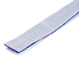 StarTech.com 25ft (7.6m) Hook and Loop Roll, Blue, Cut-to-Size Reusable Cable Ties, Bulk Industrial Wire Fastener Tape, Adjustable Fabric Wraps, Reusable Self Gripping Cable Management Straps