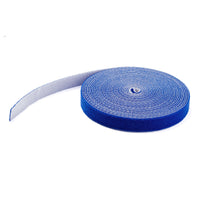 StarTech.com 100ft (30.5m) Hook and Loop Roll, Blue, Cut-to-Size Reusable Cable Ties, Bulk Industrial Wire Fastener Tape, Adjustable Fabric Wraps, Reusable Self Gripping Cable Management Straps