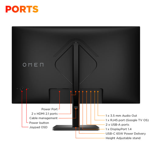 OMEN by HP 31.5 inch UHD 144Hz Smart Gaming Monitor - OMEN 32x