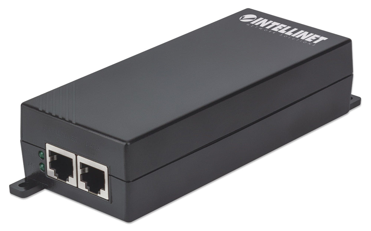 Intellinet Gigabit High-Power PoE+ Injector,1 x 30 W Port, IEEE 802.3at/af Compliant, Plastic Housing
