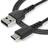 StarTech.com 6.6ft (2m) USB-A to USB-C Fast Charging Cable, Rugged, Charge & Sync, 3A, USB 2.0, Black TPE Jacket and Aramid Fiber - USB Charging Cord