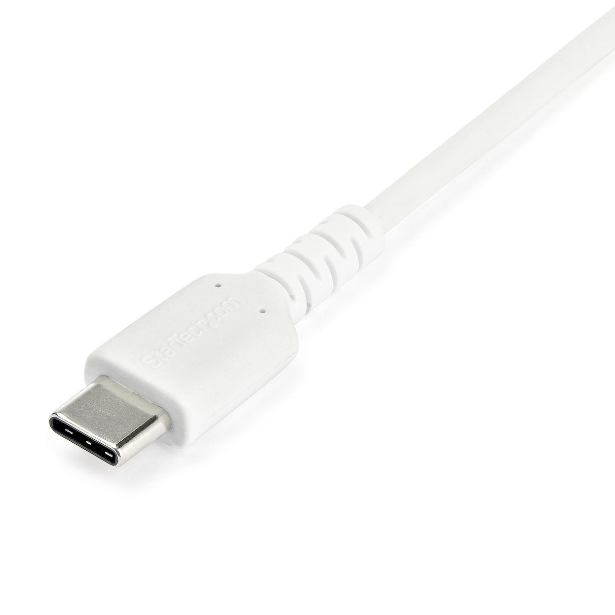 StarTech.com 3ft (1m) USB-A to USB-C Fast Charging Cable, Rugged, Charge & Sync, 3A, USB 2.0, White TPE Jacket and Aramid Fiber - USB Charging Cord
