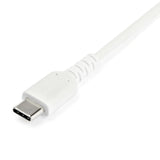 StarTech.com 6.6ft (2m) USB-A to USB-C Fast Charging Cable, Rugged, Charge & Sync, 3A, USB 2.0, White TPE Jacket and Aramid Fiber - USB Charging Cord