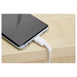 StarTech.com 3ft (1m) USB-C Fast Charging Cable, Rugged, Charge & Sync, 60W (3A) PD, USB 2.0, White TPE Jacket and Aramid Fiber - USB C Charging Cord
