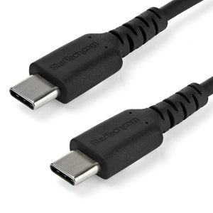 StarTech.com 6.6ft (2m) USB-C Fast Charging Cable, Rugged, Charge & Sync, 60W (3A) PD, USB 2.0, Black TPE Jacket and Aramid Fiber - USB C Charging Cord