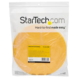 StarTech.com 50ft (15.2m) Hook and Loop Roll, Yellow, Cut-to-Size Reusable Cable Ties, Bulk Industrial Wire Fastener Tape, Adjustable Fabric Wraps, Reusable Self Gripping Cable Management Straps