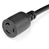 StarTech.com 1ft (30cm) Heavy Duty Extension Cord, NEMA L5-20R to NEMA 5-20P Black Extension Cord, 20A 125V, 12AWG, Heavy Gauge Power Extension Cable, NEMA L5-20R to NEMA 5-20P AC Power Cord - UL Listed