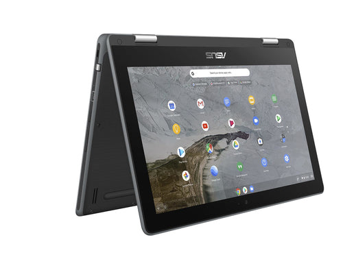 ASUS Chromebook Flip C214MA-Q1-CB laptop Intel® Celeron® N4000 29.5 cm (11.6") Touchscreen HD 4 GB 32 GB eMMC Wi-Fi 5 (802.11ac) ChromeOS Grey