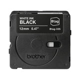 Brother BTAG-335 label-making tape White on black