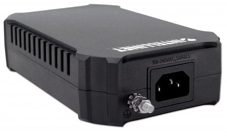 Intellinet Gigabit PoE++ Injector, One 95 W Port, IEEE 802.3bt (4PPoE) Compliant, Plastic Housing, Wall-mount Option