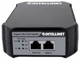 Intellinet Gigabit PoE++ Injector, One 95 W Port, IEEE 802.3bt (4PPoE) Compliant, Plastic Housing, Wall-mount Option