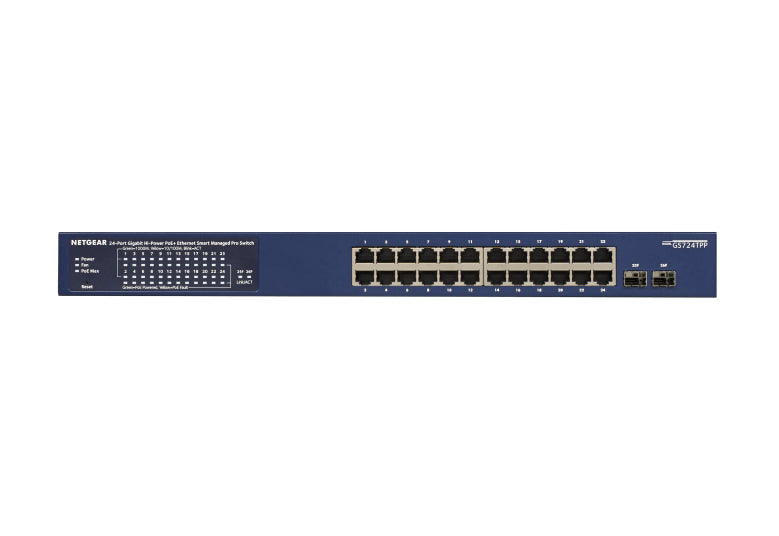 NETGEAR 26-Port PoE Gigabit Ethernet Smart Switch (GS724TPP)