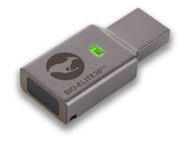 iStorage Kanguru Defender Bio-Elite30 USB flash drive 32 GB USB Type-A 3.2 Gen 1 (3.1 Gen 1) Grey