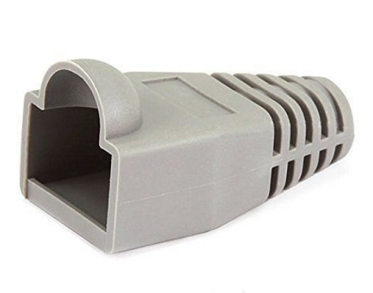 Primewired Strain Relief Boots For RJ45 Cat5e Cat6 Modular Plug -White 100pk