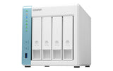 QNAP TS-431P3 NAS Tower Annapurna Labs Alpine AL-314 4 GB DDR3 0 TB QNAP Turbo System Turquoise, White