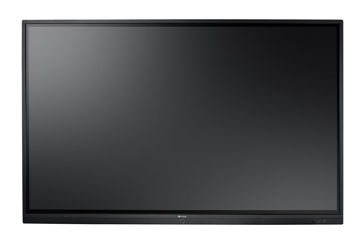 AG Neovo IFP-6502 Interactive flat panel 163.8 cm (64.5") LCD Wi-Fi 350 cd/m² 4K Ultra HD Black Touchscreen Built-in processor Android 8.0