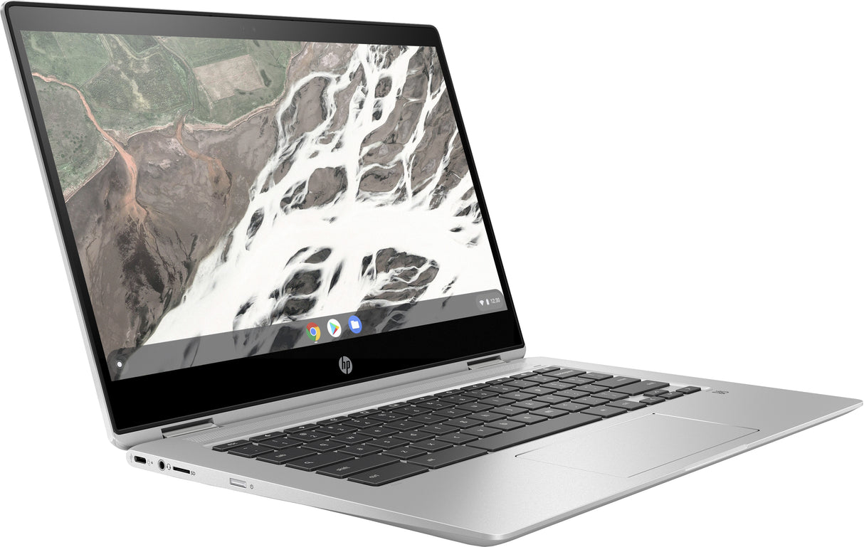 HP Chromebook x360 14 G1 Intel® Core™ i5 i5-8350U 35.6 cm (14") Touchscreen Full HD 8 GB DDR4-SDRAM 64 GB eMMC Wi-Fi 5 (802.11ac) ChromeOS Silver