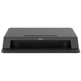 Fellowes Sit Stand Desk Riser - Lotus LT Height Adjustable Sit Stand Desk Converter with Convenient Device Channel - No Assembly Required - Max Weight 17KG - Black