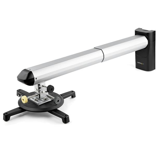 StarTech.com Universal Projector Wall Mount - Projector Mount supports Short & Ultra Short Throw Projectors up to 33lb (15kg) - Tilt/Swivel/Rotate - Adjustable 16.5" to 27.7" from Wall - TAA