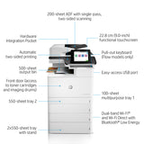 HP Color LaserJet Enterprise Flow LaserJet Enterprise Flow M776z Wireless Multifunction Color Printer, Copier, Scanner; Duplex