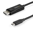 StarTech.com 6.6ft (2m) USB C to DisplayPort 1.4 Cable 8K 60Hz/4K - Bidirectional DP to USB-C or USB-C to DP Reversible Video Adapter Cable -HBR3/HDR/DSC - USB Type C/Thunderbolt Monitor Cable