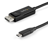 StarTech.com 6.6ft (2m) USB C to DisplayPort 1.4 Cable 8K 60Hz/4K - Bidirectional DP to USB-C or USB-C to DP Reversible Video Adapter Cable -HBR3/HDR/DSC - USB Type C/Thunderbolt Monitor Cable