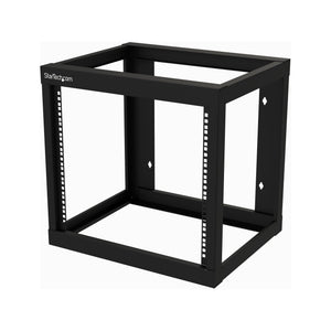 StarTech.com 2-Post 9U Heavy-Duty Wall-Mount Network Rack, 19" Open Frame Server Rack, 18" Deep, Wall Mount Data Rack for IT / AV / Patch Panel / Computer Equipment