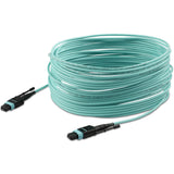 StarTech.com 10m (30ft) MTP(F)/PC OM3 Multimode Fiber Optic Cable, 12F Type-A, OFNP Plenum, 50/125µm LOMMF, 40G Networks, Low Insertion Loss, MPO Fiber Jumper Cord