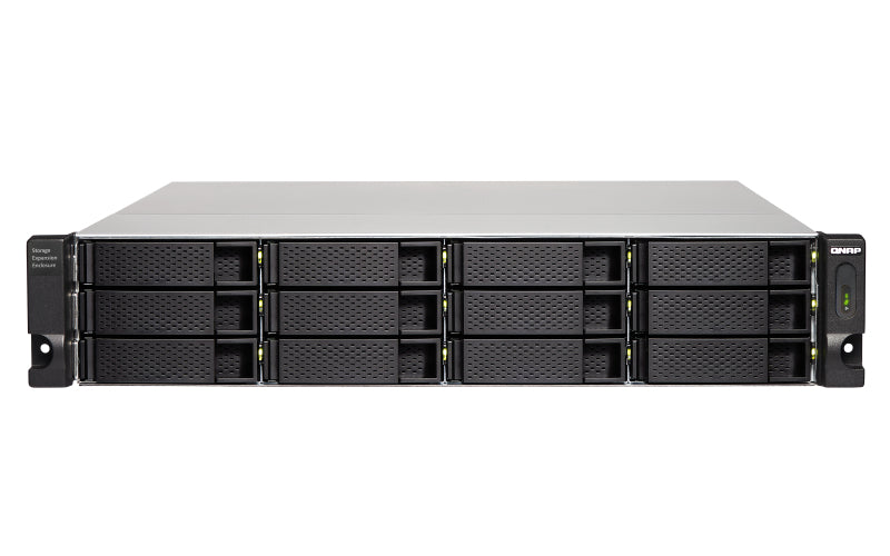 QNAP TL-R1200C-RP storage drive enclosure HDD/SSD enclosure Black, Grey 2.5/3.5"