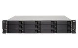 QNAP TL-R1200C-RP storage drive enclosure HDD/SSD enclosure Black, Grey 2.5/3.5"