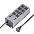 StarTech.com 8-Outlet Industrial Power Strip 125V/15A, EMI/RFI Isolation, Surge Protection, Mountable PDU, 12ft/3.6m Power Cord, NEMA 5-15P/R, UL Listed, TAA