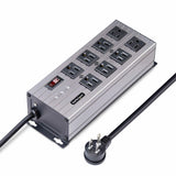 StarTech.com 8-Outlet Industrial Power Strip 125V/15A, EMI/RFI Isolation, Surge Protection, Mountable PDU, 12ft/3.6m Power Cord, NEMA 5-15P/R, UL Listed, TAA