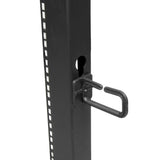 StarTech.com 18U 4-Post Server Rack, 19in Open Frame Rack with 40in (101cm) Mounting Depth and 1200lb (544kg) Weight Capacity, Mobile or Floor Mount IT Rack