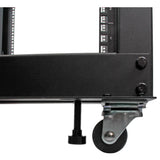 StarTech.com 8U 4-Post Server Rack, 19in Open Frame Rack with 40in (101cm) Mounting Depth and 1200lb (544kg) Weight Capacity, Mobile or Floor Mount IT Rack