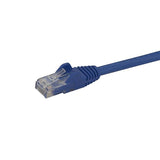 StarTech.com 100ft CAT6 Ethernet Cable - Blue CAT 6 Gigabit Ethernet Wire -250MHz 100W PoE RJ45 UTP Network/Patch Cord Snagless w/Strain Relief Individually Tested