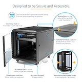 StarTech.com 15U Enterprise-Grade Flat Pack Server Rack Cabinet, 19in Enclosed 4-Post Rack with 29in (75cm) Mounting Depth and 1764lb (800kg) Weight Capacity