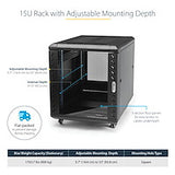 StarTech.com 15U Enterprise-Grade Flat Pack Server Rack Cabinet, 19in Enclosed 4-Post Rack with 29in (75cm) Mounting Depth and 1764lb (800kg) Weight Capacity