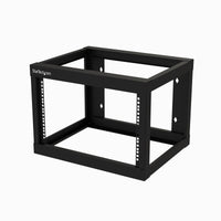 StarTech.com 2-Post 6U Heavy-Duty Wall-Mount Network Rack, 19" Open Frame Server Rack, 18" Deep, Wall Mount Data Rack for IT / AV / Patch Panel / Computer Equipment - Cage Nuts & Screws Included
