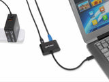 Manhattan USB-C to Gigabit Network and USB-C (inc Power Delivery), 19.5cm, Black, Ethernet RJ45 10/100/1000 Mbps, Power Delivery to USB-C Port (60W), Equivalent to US1GC30PD, Male to Females, Lifetime Warranty, Retail Box