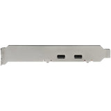StarTech.com 2-Port USB 3.2 Gen 2 PCIe Card, USB-C 10Gbps SuperSpeed PCI Express 3.0 x4 Controller Card, USB Type-C Adapter Card, Data Only, Windows/macOS/Linux, TAA