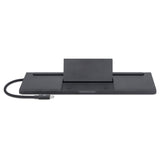 Manhattan USB-C Dock/Hub with Card Reader and MST, Ports (x9): Audio 3.5mm, DisplayPort, Ethernet, HDMI, USB-A (x3), USB-C and VGA, With Power Delivery (100W) to USB-C Port (Note add USB-C wall charger and USB-C cable needed),All Ports can be used...