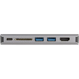 StarTech.com USB C Multiport Adapter - USB-C Mini Travel Dock w/ 4K HDMI or 1080p VGA - 3x USB 3.0 Hub, SD, GbE, Audio, 100W PD Pass-Through - Portable Docking Station for Laptop/Tablet