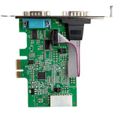 StarTech.com 2-port PCI Express RS232 Serial Adapter Card - PCIe RS232 Serial Host Controller Card - PCIe to Dual Serial DB9 Card - 16950 UART - Expansion Card - Windows & Linux - TAA
