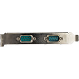 StarTech.com 2-port PCI Express RS232 Serial Adapter Card - PCIe RS232 Serial Host Controller Card - PCIe to Dual Serial DB9 Card - 16950 UART - Expansion Card - Windows & Linux - TAA