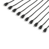 StarTech.com 10ft (3m) Computer Power Cord, NEMA 5-15P to C13, 10A 125V, 10 Pack, 18AWG, Black Replacement AC Power Cord, Printer Power Cord, PC Power Supply Cable, Monitor Power Cable - UL Listed