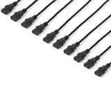 StarTech.com 10ft (3m) Computer Power Cord, NEMA 5-15P to C13, 10A 125V, 10 Pack, 18AWG, Black Replacement AC Power Cord, Printer Power Cord, PC Power Supply Cable, Monitor Power Cable - UL Listed