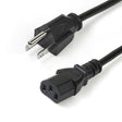 StarTech.com 10ft (3m) Computer Power Cord, NEMA 5-15P to C13, 10A 125V, 10 Pack, 18AWG, Black Replacement AC Power Cord, Printer Power Cord, PC Power Supply Cable, Monitor Power Cable - UL Listed