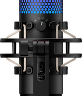 HyperX QuadCast S - USB Microphone (Black-Grey) - RGB Lighting